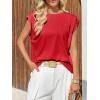 imageCicy Bell Womens Cap Sleeve Tank Tops Boat Neck Loose Fit Tshirts Summer Casual Basic Tee ShirtsRed