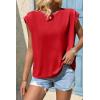 imageCicy Bell Womens Cap Sleeve Tank Tops Boat Neck Loose Fit Tshirts Summer Casual Basic Tee ShirtsRed