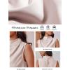 imageCicy Bell Womens Mock Neck Satin Tank Tops Business Casual Work Ruched Blouses Summer Corporate OutfitsPink