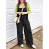 imageCicy Bell Womens Wide Leg Jumpsuits Casual Baggy Bib Overalls Summer Sleeveless Straps Loose Rompers with PocketsBlack
