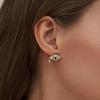 imageCicy Bell 18k Gold Plated Earrings for Women Trendy Hypoallergenic Stud Drop Earrings Jewelry Accessory Gifts for Birthday PartyGold