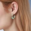 imageCicy Bell Twisted Hoop Earrings for Women Alloy Vintage Enamel Oil Dripping 925 Sterling Silver Needle Round Huggie Earring Jewelry GiftsGold