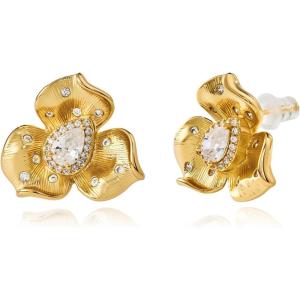 imageCicy Bell 18k Gold Plated Earrings for Women Trendy Hypoallergenic Stud Drop Earrings Jewelry Accessory Gifts for Birthday PartyGoldStyleE
