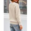 imageCicy Bell Womens Lace V Neck Cardigan Sweaters Button Down Long Sleeve Knit Tops Fall Trendy Lightweight Open Front SweaterBeige