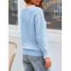 imageCicy Bell Womens Lace V Neck Cardigan Sweaters Button Down Long Sleeve Knit Tops Fall Trendy Lightweight Open Front SweaterBlue