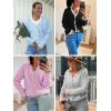 imageCicy Bell Womens Lace V Neck Cardigan Sweaters Button Down Long Sleeve Knit Tops Fall Trendy Lightweight Open Front SweaterGrey