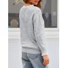 imageCicy Bell Womens Lace V Neck Cardigan Sweaters Button Down Long Sleeve Knit Tops Fall Trendy Lightweight Open Front SweaterGrey