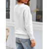 imageCicy Bell Womens Lace V Neck Cardigan Sweaters Button Down Long Sleeve Knit Tops Fall Trendy Lightweight Open Front SweaterWhite