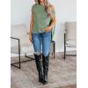 imageCicy Bell Womens Off One Shoulder Tops Summer Ribbed Knit Tank Tops Trendy Casual Loose Fit Sleeveless Tee ShirtsGreen