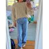imageCicy Bell Womens Oversized Cable Knit Sweaters Crew Neck Long Sleeve Fall Chunky Pullover Casual Loose Fit Sweater TopsKhaki