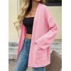 imageCicy Bell Womens Oversized Cardigans Long Sleeve Open Front Shawl Sweaters Knit Fall Outerwear with PocketsLight Pink