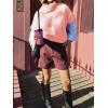 imageCicy Bell Womens Oversized Turtleneck Poncho Sweaters Short Batwing Sleeve Casual Slouchy Loose Fit Chunky Knit Pullover TopsPink