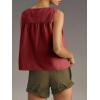 imageCicy Bell Womens Peplum Babydoll Tank Tops Summer Sleeveless Loose T Shirts Casual Shirred Flowy TopsDark Red