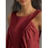 imageCicy Bell Womens Peplum Babydoll Tank Tops Summer Sleeveless Loose T Shirts Casual Shirred Flowy TopsDark Red