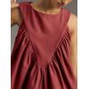imageCicy Bell Womens Peplum Babydoll Tank Tops Summer Sleeveless Loose T Shirts Casual Shirred Flowy TopsDark Red