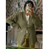 imageCicy Bell Womens V Neck Cardigan Sweaters Long Sleeve Cinched Waist Knit Tops Dressy Casual Button Up Fitted OuterwearArmy Green