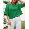 imageCicy Bell Womens Half Sleeve Sweaters Oversized Boat Neck Knitted Pullover Sweater Trendy Casual Loose Fit Fall TopsGreen