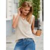 imageCicy Bell Womens Ribbed Cap Sleeve Tank Tops V Neck Knit Summer Casual Shirts Lightweight Pullover Sweater VestApricot