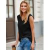 imageCicy Bell Womens Ribbed Cap Sleeve Tank Tops V Neck Knit Summer Casual Shirts Lightweight Pullover Sweater VestBlack
