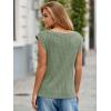 imageCicy Bell Womens Ribbed Cap Sleeve Tank Tops V Neck Knit Summer Casual Shirts Lightweight Pullover Sweater VestGreen