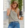 imageCicy Bell Womens Ribbed Cap Sleeve Tank Tops V Neck Knit Summer Casual Shirts Lightweight Pullover Sweater VestGrey