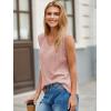 imageCicy Bell Womens Ribbed Cap Sleeve Tank Tops V Neck Knit Summer Casual Shirts Lightweight Pullover Sweater VestPink