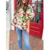 imageCicy Bell Womens Summer Floral Babydoll Tops V Neck Short Lantern Sleeve Shirts Cute Loose Fit Flowy BlousesFloral Beige