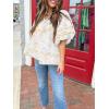 imageCicy Bell Womens Summer Floral Babydoll Tops V Neck Short Lantern Sleeve Shirts Cute Loose Fit Flowy BlousesFloral Yellow
