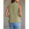 imageCicy Bell Womens Summer V Neck Vest Tops Button up Sleeveless Casual Waistcoat Business Fitted Blazer vestLight Green