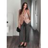 imageCicy Bell Womens Summer V Neck Vest Tops Button up Sleeveless Casual Waistcoat Business Fitted Blazer vestLight Pink