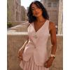 imageCicy Bell Womens Summer V Neck Vest Tops Button up Sleeveless Casual Waistcoat Business Fitted Blazer vestLight Pink