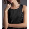imageCicy Bell Womens Babydoll Peplum Denim Tank Tops Loose Fit Swing Flowy Shirred Sleeveless T Shirts Going Out Cute TeesBlack