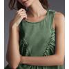 imageCicy Bell Womens Babydoll Peplum Denim Tank Tops Loose Fit Swing Flowy Shirred Sleeveless T Shirts Going Out Cute TeesGreen