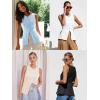 imageCicy Bell Womens Button Down Vest Tops Summer Fitted Sleeveless Tank Tops Dressy Casual Business WaistcoatWhite