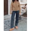 imageCicy Bell Womens Chunky Knit Cardigan Sweaters Button Down Mock Neck Open Front Jacket Winter Casual Outerwear with PocketsCamel