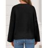 imageCicy Bell Womens Oversized Crew Neck Sweater Fall Long Sleeve Knit Tops Trendy Casual Loose Fit Pullover SweatersBlack