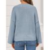 imageCicy Bell Womens Oversized Crew Neck Sweater Fall Long Sleeve Knit Tops Trendy Casual Loose Fit Pullover SweatersGrey