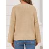 imageCicy Bell Womens Oversized Crew Neck Sweater Fall Long Sleeve Knit Tops Trendy Casual Loose Fit Pullover SweatersKhaki