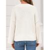 imageCicy Bell Womens Oversized Crew Neck Sweater Fall Long Sleeve Knit Tops Trendy Casual Loose Fit Pullover SweatersWhite