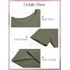 imageCicy Bell Womens Oversized Tshirts Off The Shoulder Cotton Half Sleeve T Shirts Summer Casual Loose Fit Tunic TopsArmy Green