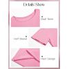 imageCicy Bell Womens Oversized Tshirts Off The Shoulder Cotton Half Sleeve T Shirts Summer Casual Loose Fit Tunic TopsPink