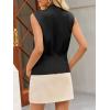 imageCicy Bell Womens V Neck Sweater Vest Dressy Casual Knit Sleeveless Shirts Slim Fit Lightweight Button TopsBlack