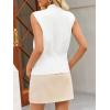 imageCicy Bell Womens V Neck Sweater Vest Dressy Casual Knit Sleeveless Shirts Slim Fit Lightweight Button TopsWhite