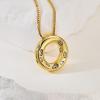 imageCicy Bell Initial Necklace for Women 14k Gold Plated Cubic Zirconia Trendy Personalized Dainty Letter Pendant Necklace GiftsOGold