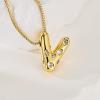 imageCicy Bell Initial Necklace for Women 14k Gold Plated Cubic Zirconia Trendy Personalized Dainty Letter Pendant Necklace GiftsVGold