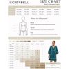 imageCicy Bell Womens Babydoll Mini Dresses 34 Puff Sleeve V Neck Dress Casual Loose Fit Patchwork Pleated Swing Vacation OutfitsFuchsia