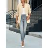 imageCicy Bell Womens Business Casual Blazer Long Sleeve Open Front Notch Stand Collar Blazer Work Office Jacket SuitBeige