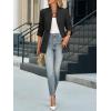 imageCicy Bell Womens Business Casual Blazer Long Sleeve Open Front Notch Stand Collar Blazer Work Office Jacket SuitBlack