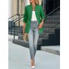 imageCicy Bell Womens Business Casual Blazer Long Sleeve Open Front Notch Stand Collar Blazer Work Office Jacket SuitGreen