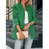 imageCicy Bell Womens Business Casual Blazer Long Sleeve Open Front Notch Stand Collar Blazer Work Office Jacket SuitGreen